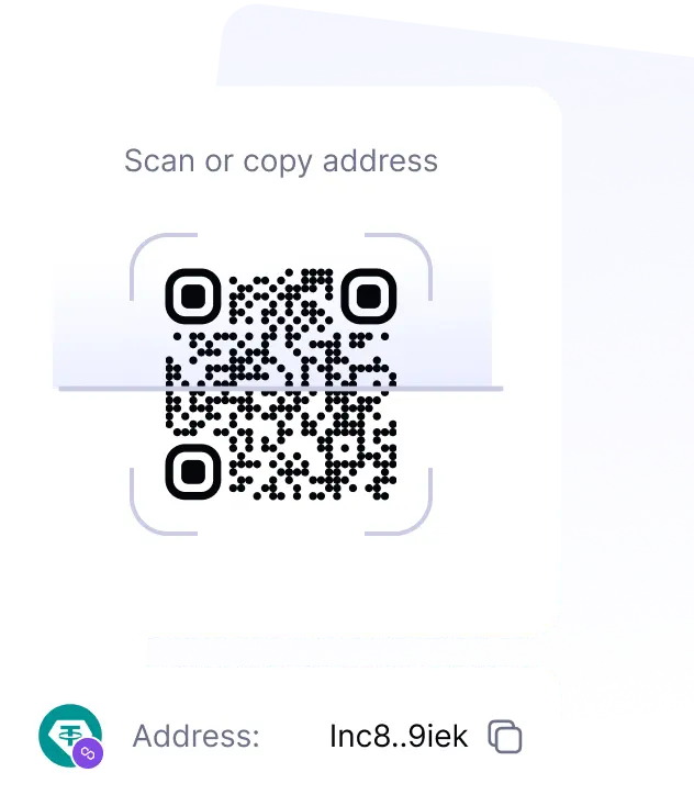 CityPay-ის QR კოდი კრიპტოს მისაღებად